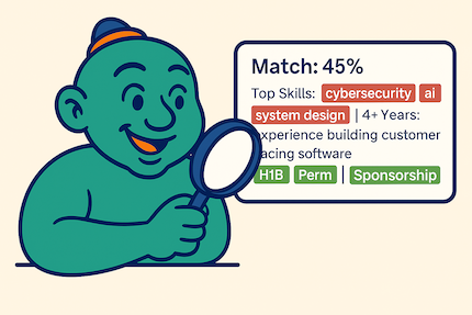 Smart Job Matching visualization